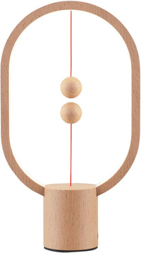 Heng Balance Lamp Ellipse Battery Mini USB-C; LIGHT WOOD