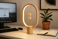 Heng Balance Lamp Ellipse Battery Mini USB-C; LIGHT WOOD