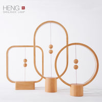 Heng Balance Lamp Ellipse Battery Mini USB-C; LIGHT WOOD
