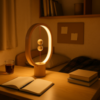 Heng Balance Lamp Ellipse Battery Mini USB-C; LIGHT WOOD