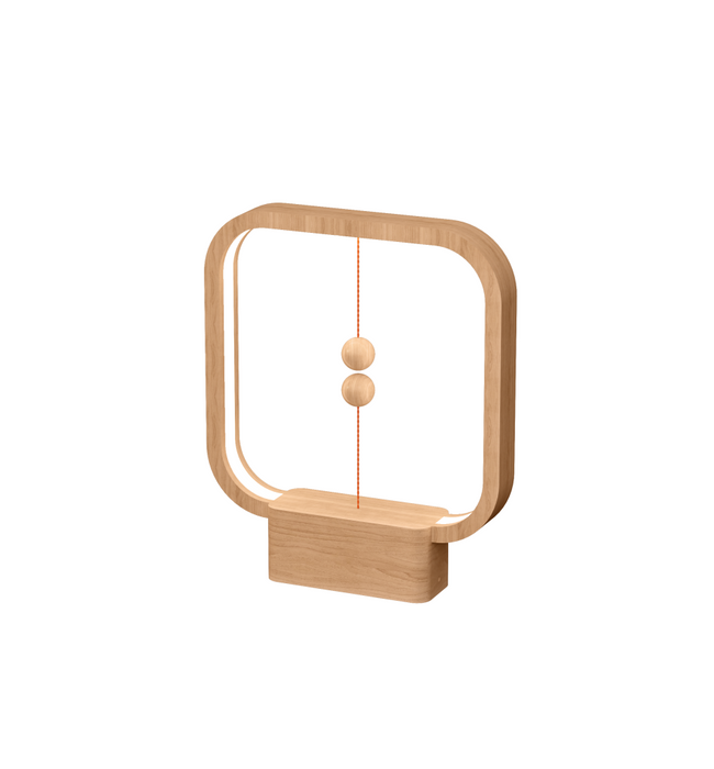 Heng Balance Lamp Square Battery; LIGHT WOOD