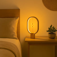 Heng Balance Lamp Ellipse Battery Mini USB-C; LIGHT WOOD