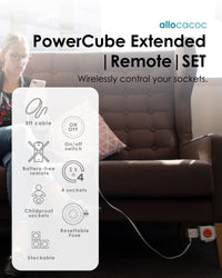 Allocacoc PowerCube® Extended |Remote| SET