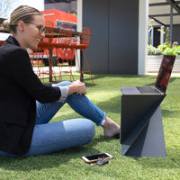 Levit8 - A Flat-Folding Portable Origami Standing Desk, Laptop Riser