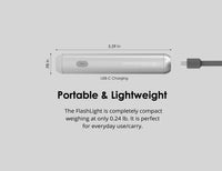 Allocacoc® Flashlight - Nightlight Recharge Portable, Modular Designed Multi-function Flash Light USB-C
