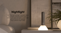 Allocacoc® Flashlight - Nightlight Recharge Portable, Modular Designed Multi-function Flash Light USB-C