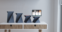 Levit8 - A Flat-Folding Portable Origami Standing Desk, Laptop Riser