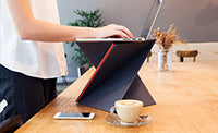 Levit8 - A Flat-Folding Portable Origami Standing Desk, Laptop Riser
