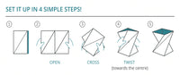Levit8 - A Flat-Folding Portable Origami Standing Desk, Laptop Riser