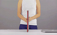 Levit8 - A Flat-Folding Portable Origami Standing Desk, Laptop Riser