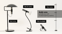 Allocacoc® FlashLight Desk Light SET