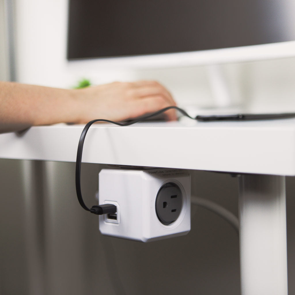 PowerCube-World’s 1st cubic shaped 2 USB and 4 outlet power strip ...